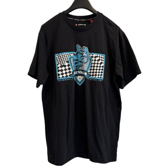 Airwalk Graphic Tee 🔥‎ Blue Flame Sneaker Skate Vibes Men’s L - Picture 1 of 5